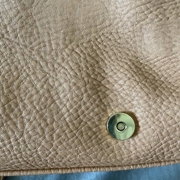 BCBGenration Messenger Crossbody Bag. Tan color. Size: 10” x 7” x 3.5” - Picture 11 of 16